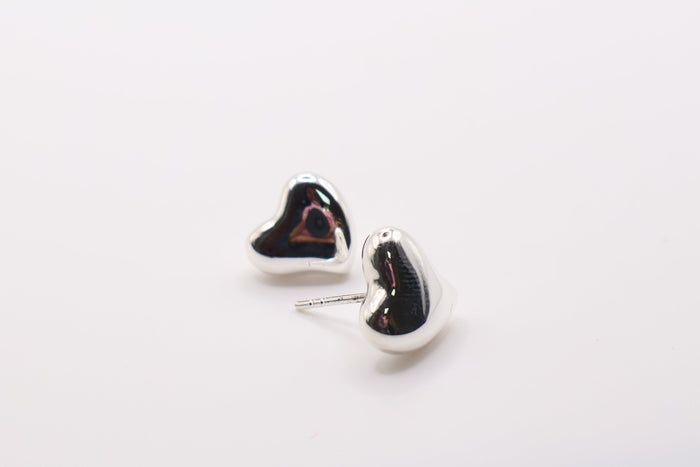Sterling silver heart earrings