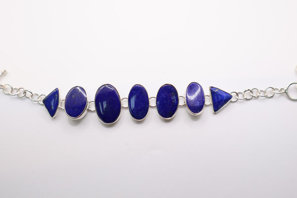 Sterling silver Lapis bracelet