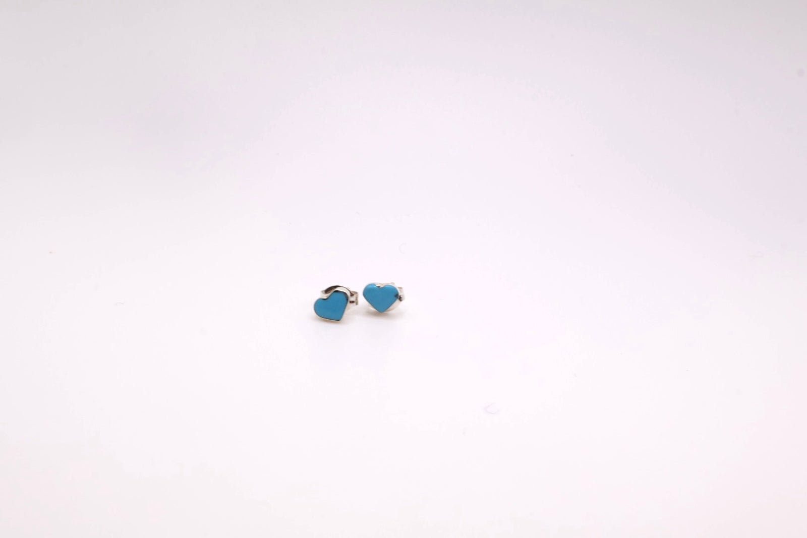 Turquoise Heart Studs