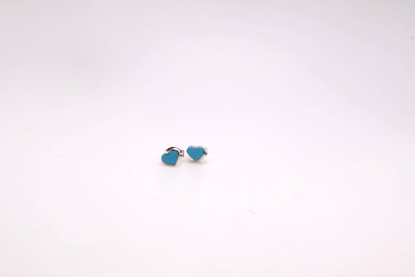 Turquoise Heart Studs