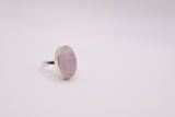 Pink Moonstone Ring, Size 8