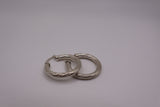 Sterling silver hoops