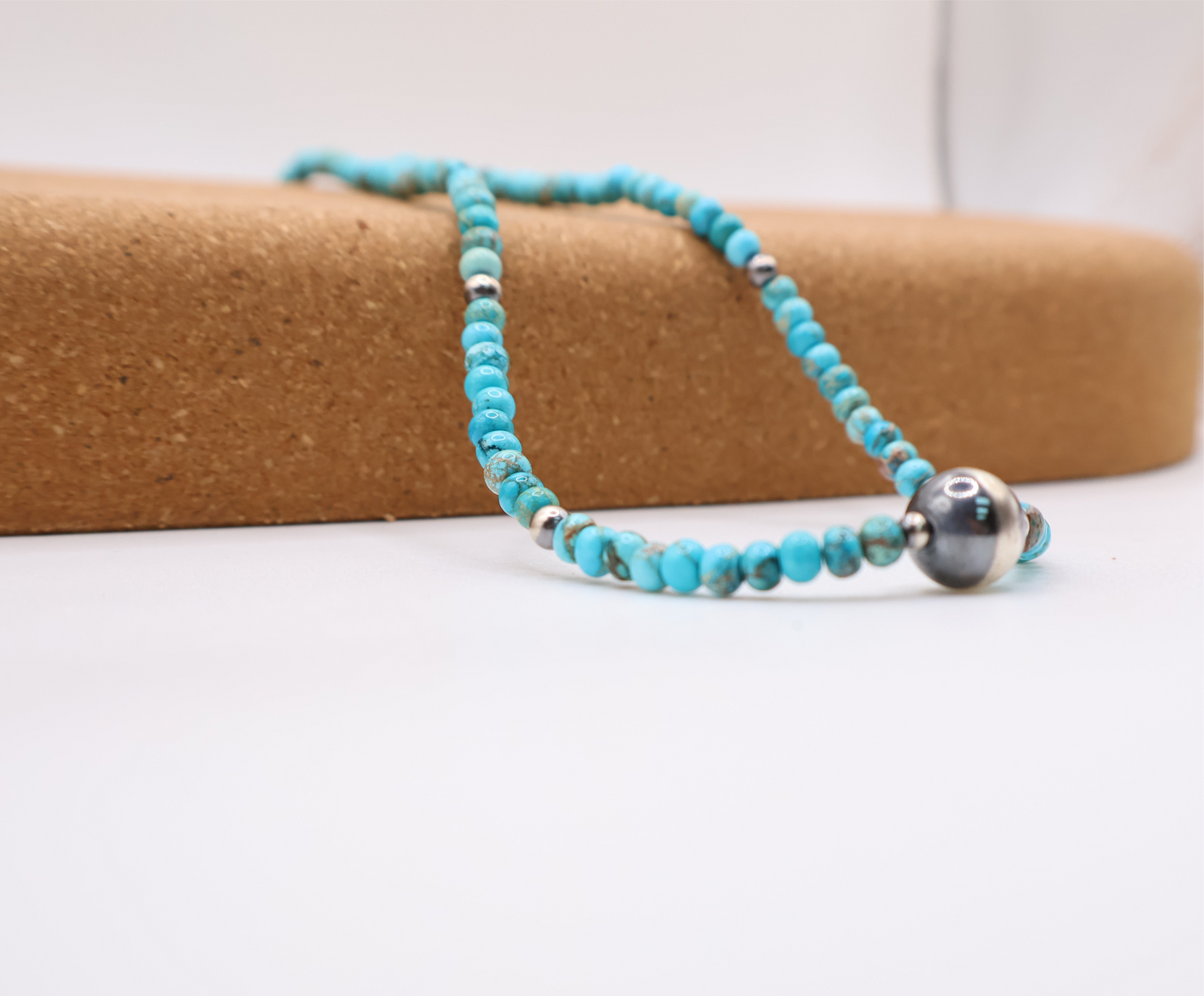 Sterling Kingman Turquoise Necklace