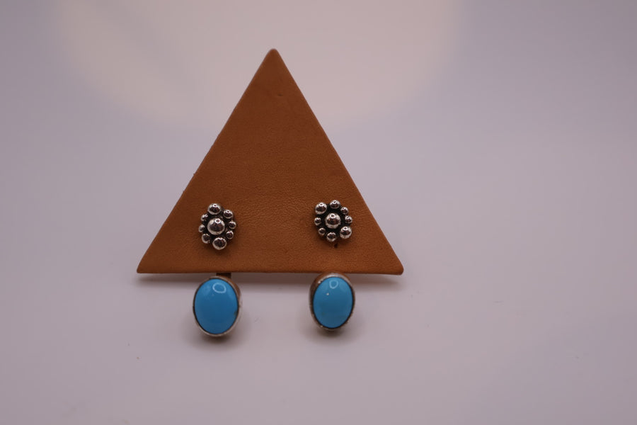 Sleeping Beauty Turquoise Jacket Earrings
