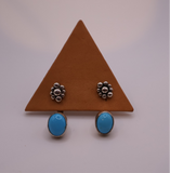 Sleeping Beauty Turquoise Jacket Earrings