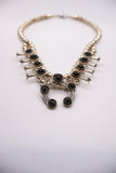 Mini Onyx Squash Blossom Necklace