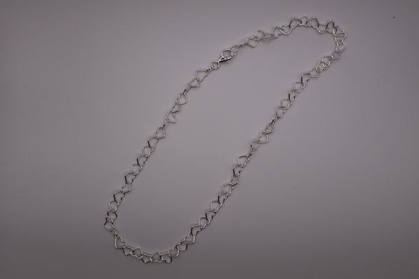 Sterling Silver Endless Heart Necklace