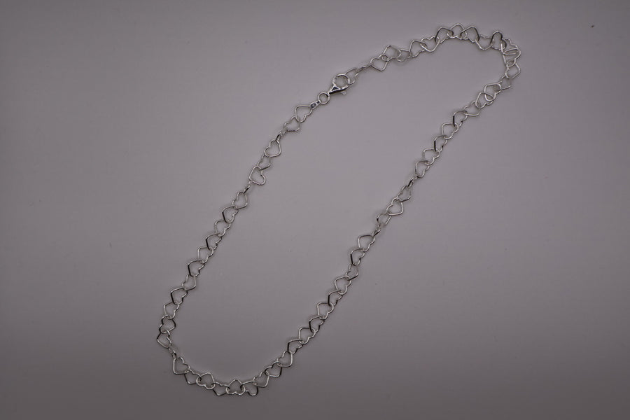 Sterling Silver Endless Heart Necklace
