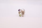 Sterling Silver, Pearl, Amethyst, Peridot & Citrine Ring
