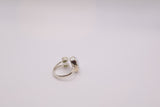 Sterling Silver Pearl & Peridot Ring, Size 7.5
