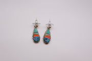 Sterling Silver Inlaid Earrings