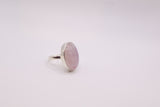 Pink Moonstone Ring, Size 8