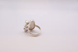 Sterling Silver, Pearl, Amethyst, Peridot & Citrine Ring