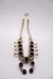 Mini Onyx Squash Blossom Necklace