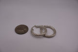 Sterling silver hoops