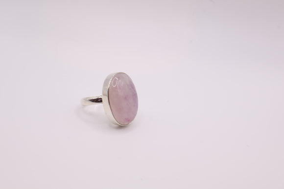 Pink Moonstone Ring, Size 8