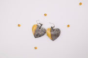 Bumblebee Jasper Hearts Earrings