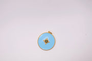 Sterling Silver Turquoise Topaz Pendant