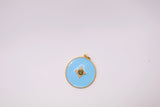 Sterling Silver Turquoise Topaz Pendant