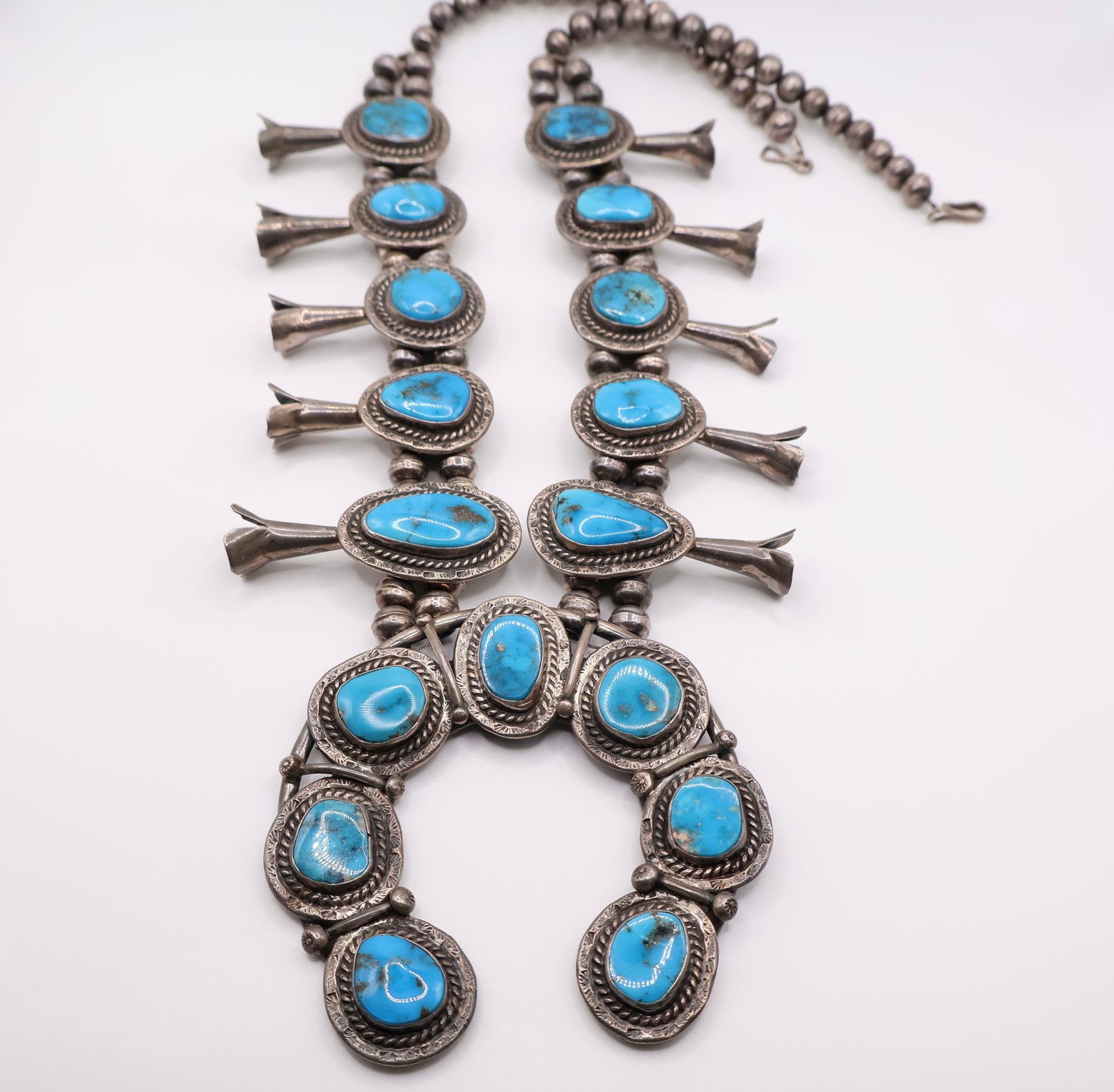 Navajo Squash Blossom Necklace