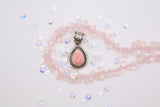 Pink conch shell pendant