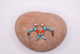 Multi-stone inlaid Naja earrings