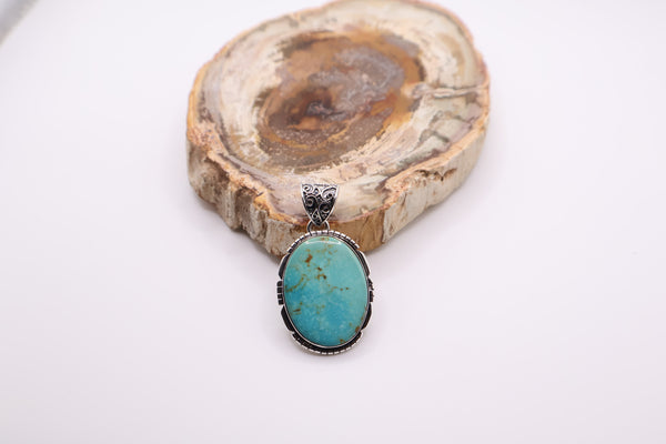 Sterling Silver Turquoise Pendant