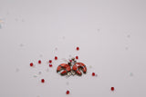 Spiney Oyster inlaid bear Earrings