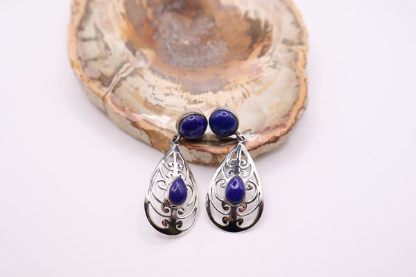 Sterling Silver Lazuli Earrings