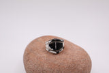 White Black Buffalo Ring