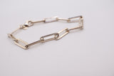 Sterling Silver paper clip bracelet