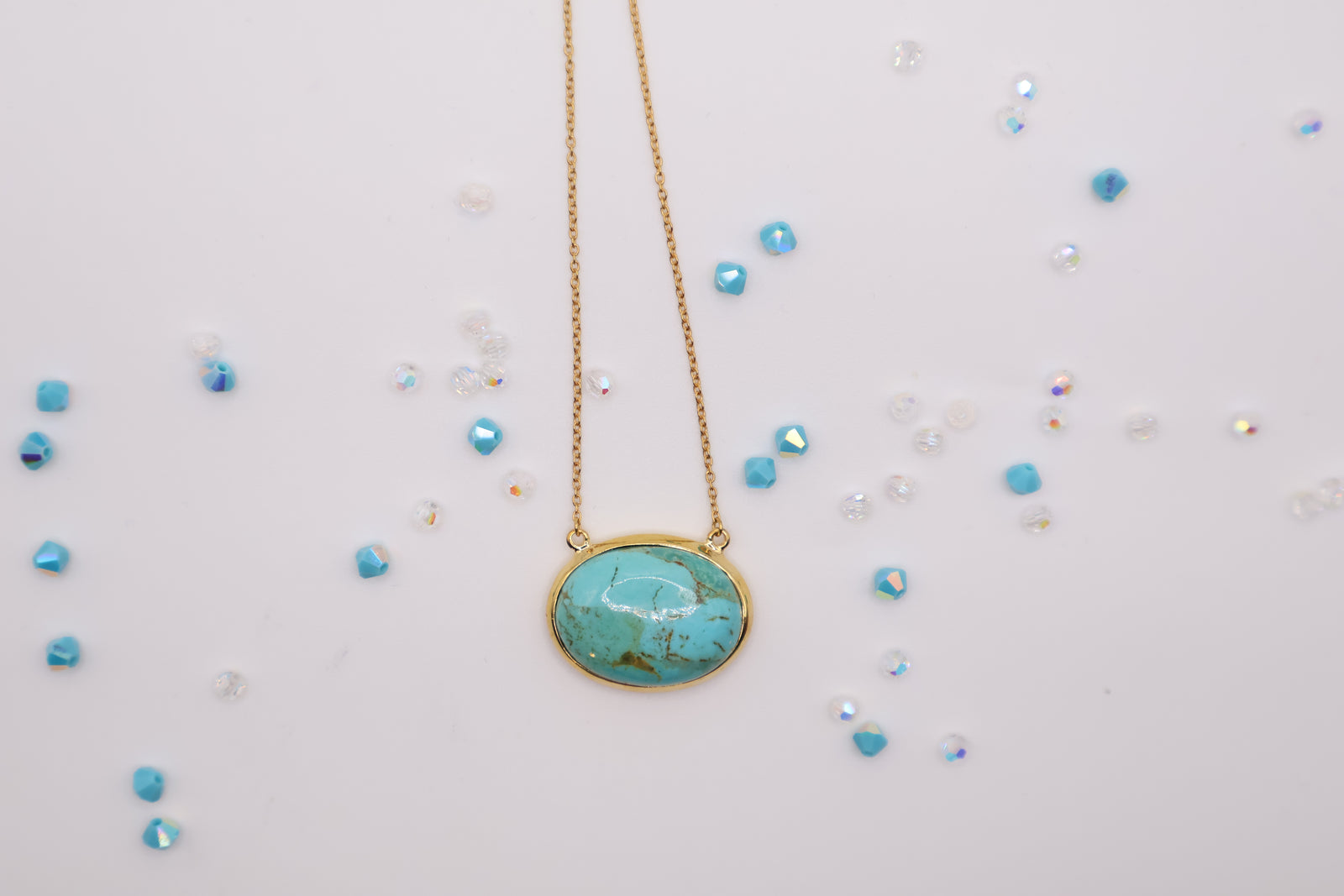 Turquoise Necklace_18 inches