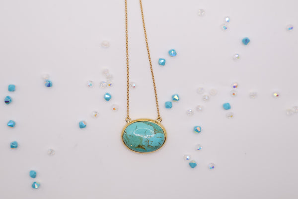 Turquoise Necklace_18 inches