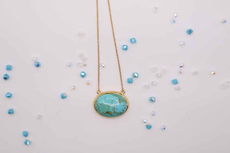 Turquoise Necklace_18 inches