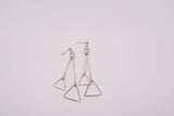 Sterling Silver Triangles Earrings