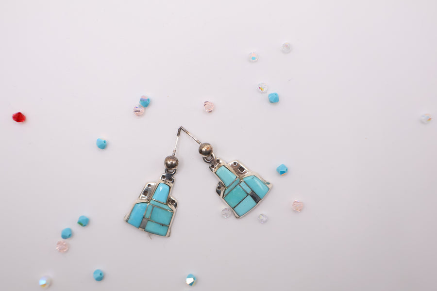 Pueblo House Native American Earrings