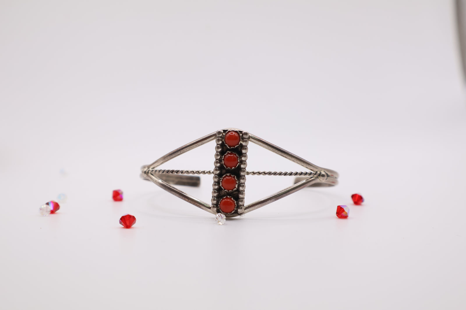 Native American Navajo Sterling Silver cuff bracelet