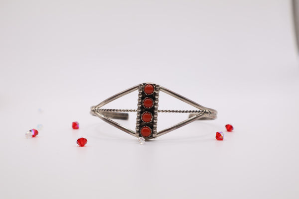 Native American Navajo Sterling Silver cuff bracelet