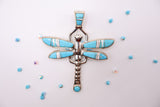 Native American Sterling Silver Dragonfly Pendant
