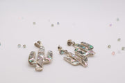 .950 Silver Earrings and Pendant Set