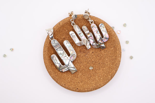 .950 Silver Earrings and Pendant Set