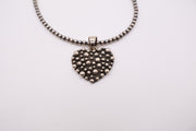 Navajo Sterling Silver Heart Necklace
