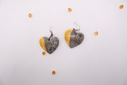 Bumblebee Jasper Hearts Earrings