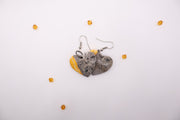 Bumblebee Jasper Hearts Earrings