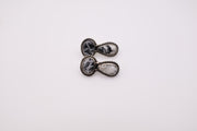 Sterling Silver white black