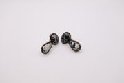 Sterling Silver white black