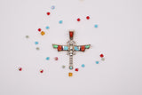 Native American Sterling Silver Dragonfly Pendant