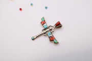 Native American Sterling Silver Dragonfly Pendant