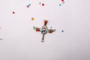 Native American Sterling Silver Dragonfly Pendant