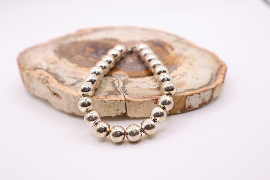Sterling Silver Beaded Bracelet